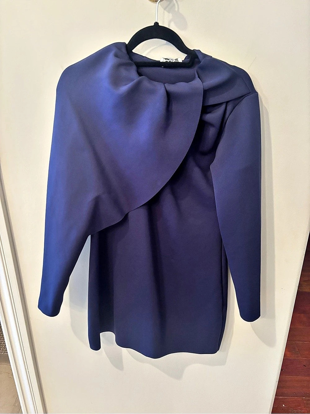 COS Recycled Polyester Draped Mini Dress Purple. Medium. NWT